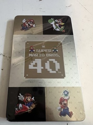 Nintendo Switch Super Mario Bros 40th Anniversary Collectible Game Case SEALED