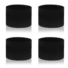 4 pcs Funeral Mourning Band, 1.96 x 11.81 Inch Black Elastic Arm