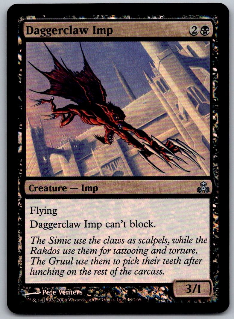 Daggerclaw Imp 48 Uncommon Guildpact Magic: The Gathering Foil Lightly Played