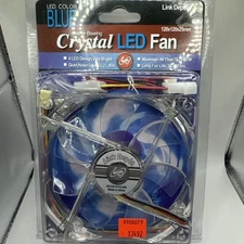 Link Depot FAN-4LED-120BU 120 mm Blue LED Case Cooling Fan - FAN-4LED-120BU