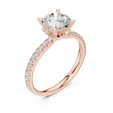 TCW 2,4 Ct Runder Lab Grown Diamant Ring | 925 Sterling Silber | Jubil&auml;umsges...