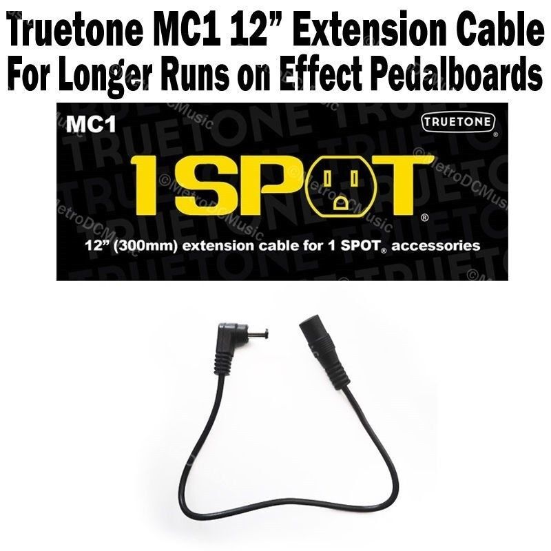 enkel en alleen Op risico rotatie 1-SPOT 12" Extension Cable Guitar Pedal Adapter MC1 Truetone Visual Sound  NEW 688295110668 | eBay