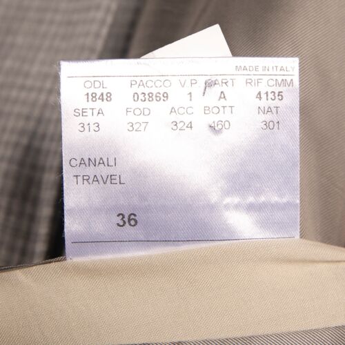 NWT $3450 Canali Travel Pure Wool Micro-CHECK Suit Gray 40US/50IT - Picture 21 of 22