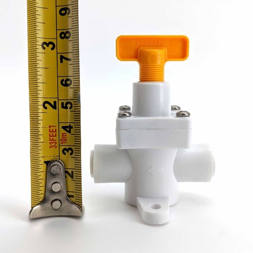 KegLand In-Line Regulator RGA13 Flow Reducer Gas Liquid 0-150PSI Beer Secondary - Picture 3 of 4