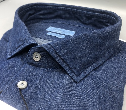 RICHARD JAMES Cotton Denim Shirt, UK:18,5, EU:47, UVP:225£! Neu & unbenutzt - Bild 6 von 11