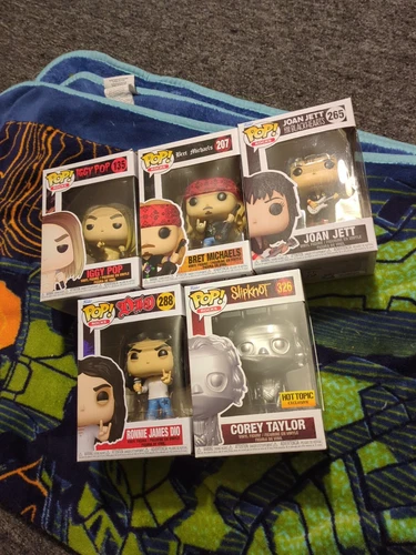 Rock Lot Of 6 Funko Pop Figures NIB Iggy Michaels Jett Dio Corey Taylor Slash