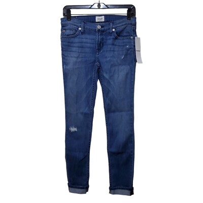 NWT Hudson Jeans Tally Cropped Skinny Womens Sz 25 Blue