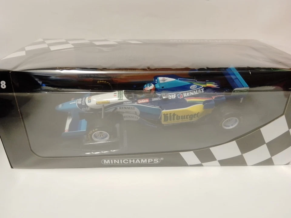 Minichamps Benetton B195 #1 Schumacher World Champion 1995 Japan 1/18 510953401 - Immagine 2 di 4