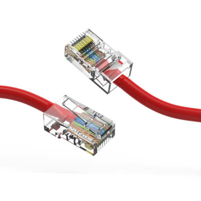 150Ft CAT5E UTP Ethernet Network Non Booted Cable Red