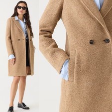J. Crew New Daphne Topcoat In Italian Boiled Wool Size 2p