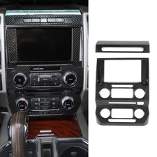 Central Control GPS Navigation Panel Trim Cover For Ford F150 2015-2020 Carbon