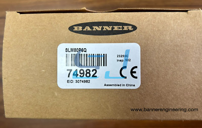 Brand new BANNER SLM80P6Q Photoelectric Switch Sensor SLM80P6Q