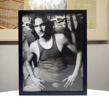 Framed 1969 JAMES TAYLOR 11x14 B+W Photo Print Plate From RARE Out of Print Book
