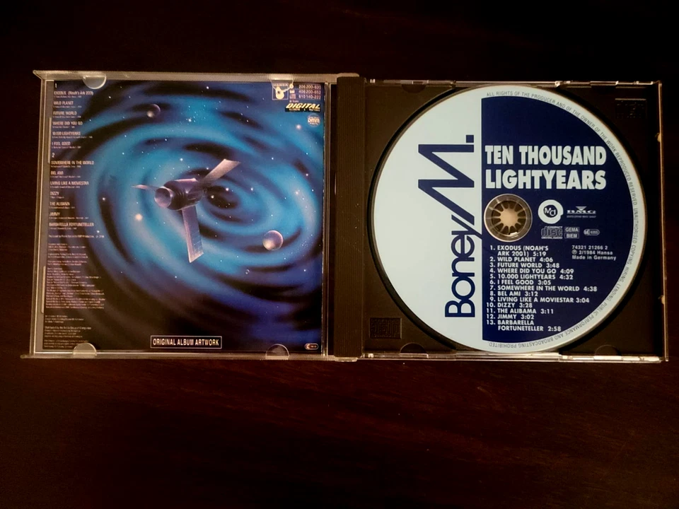 Boney M - 10.000 Lightyears - Евро диско Германия сделано новом состоянии музыкальный компакт-диск - Изображение 4 из 4