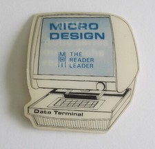 Microfiche Reader 4000 Series Data Terminal 1970's VARI-VUE Lenticular Advert.