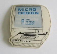 Microfiche Reader 4000 Series Data Terminal 1970's VARI-VUE Lenticular Advert.