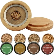 Cocktail Smoker Kit Chimney Smoker Drink for Infuse Whiskey Wine Old Fashioned