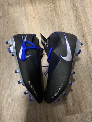 Size 5 - Nike Phantom Vision Elite DF FG Black Blue for sale