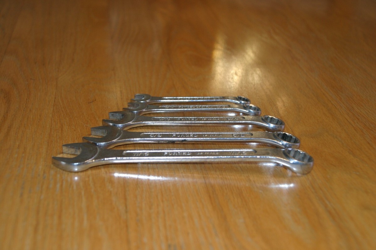 1964/5 シアーズ476.74070 5 Sears vintage wrenches SAE forged in Japan great condition
