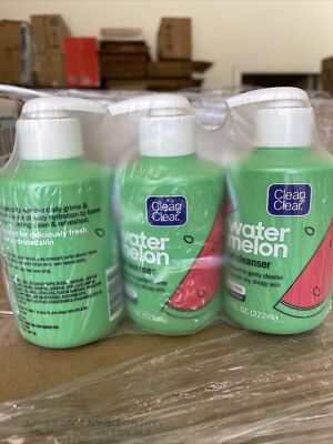 #ad 3 Pack Clean amp; Clear Watermelon Gel Cleanser Hydrating and Oil Free 7.5 oz $24.99