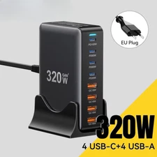 GaN Charger 8Port USB Type C Charging Station PD 100W Fast Charging For IPhone