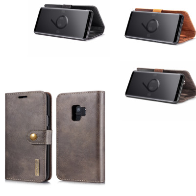 For Samsung S9/S9 Plus Magnet Flip Removable Leather Card Slot Wallet Case Cover