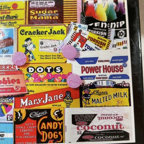 White Mountain Jigsaw Puzzle ~ VINTAGE CANDY WRAPPERS ~ 1000 Pieces ~ Larger Pcs - Picture 6 of 10