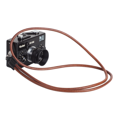 Clip Dragonne Cou/Poignet Pour Appareil Photo Rollei 35 - Sangle Cuir Classique
