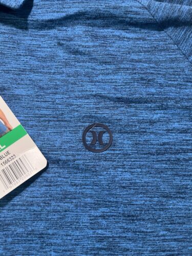Camisa Polo Para Hombres Hurley Azul Teal Manga Corta Informal Golf Talla XL con Logo - Imagen 2 de 9