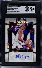 2024 Panini Select WNBA A'ja Wilson Signatures White Ice SG-AW #/25