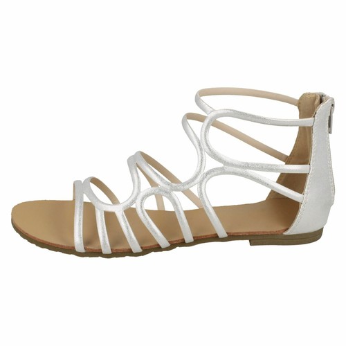 Mujer Spot On Sandalias Planas de Gladiador F0R0053 - Imagen 18 de 19