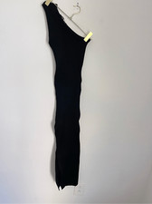 NASTY GAL Knit Maxi One Shoulder Ribbed Dress Size Large NWT