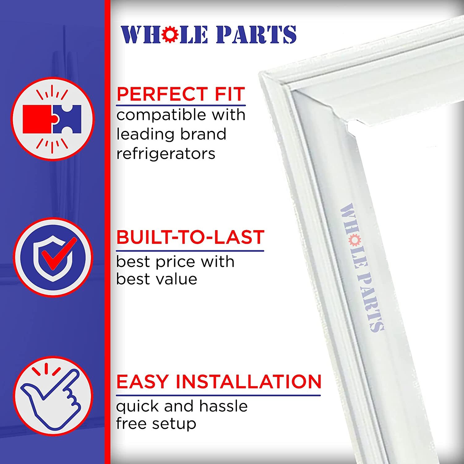 New 5304505529 Refrigerator Freezer Door Gasket for Frigidaire eBay