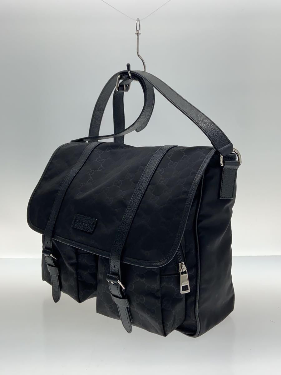 GUCCI shoulder bag GG nylon Black Used | eBay GUCCI shoulder bag GG nylon Black Used | eBay