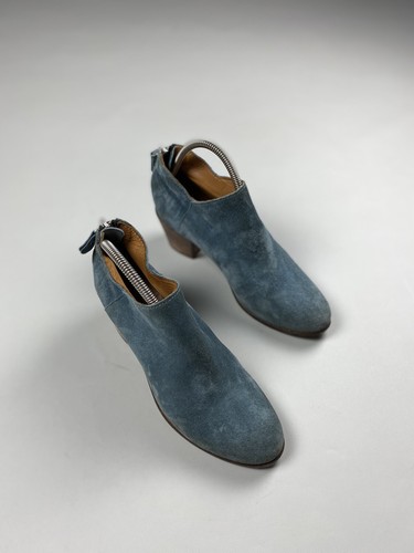 MOMA Ladies Leather Avant-garde Heeled Boots Shoes Size 38 1/2 - Picture 2 of 24