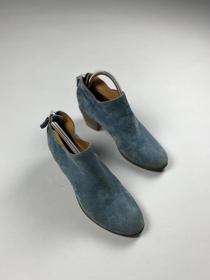 MOMA Damas Cuero Vanguardista Tacón Botas Zapatos Talla 38 1/2 Foto 2 de 4