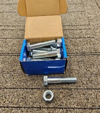 Lansdale Valve Manufacturing 100-275-01140 Nut Bolt Zinc Plated A307 4" Size