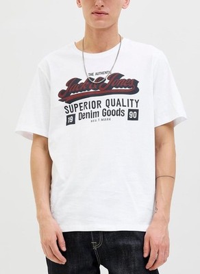 Jack & Jones Logo Tee Crew Neck T-Shirt verschiedene Prints