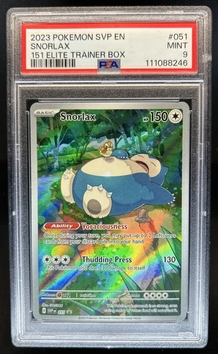 2023-25 Pokemon SV Black Star Promos - SVP EN Snorlax #051 PSA 9