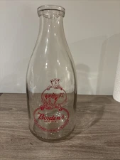 Bordens Dairy Elsie Cow Milk Bottle Vintage Half Gallon