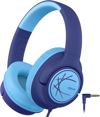 iClever Kinderkopfh�rer Kabel 85dBA Lautst�rkebegrenzer Stereo Faltbar 3.5mm