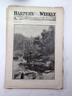 Harper’s Weekly 1883–Set Of 3 Will Penn Mormon Jefferson House Milk War Lithos