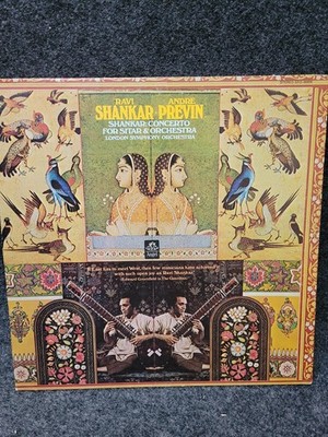 Vintage Ravi Shankar André Previn Vinyl LP Shankar Concerto Sitar Orchestra Ange