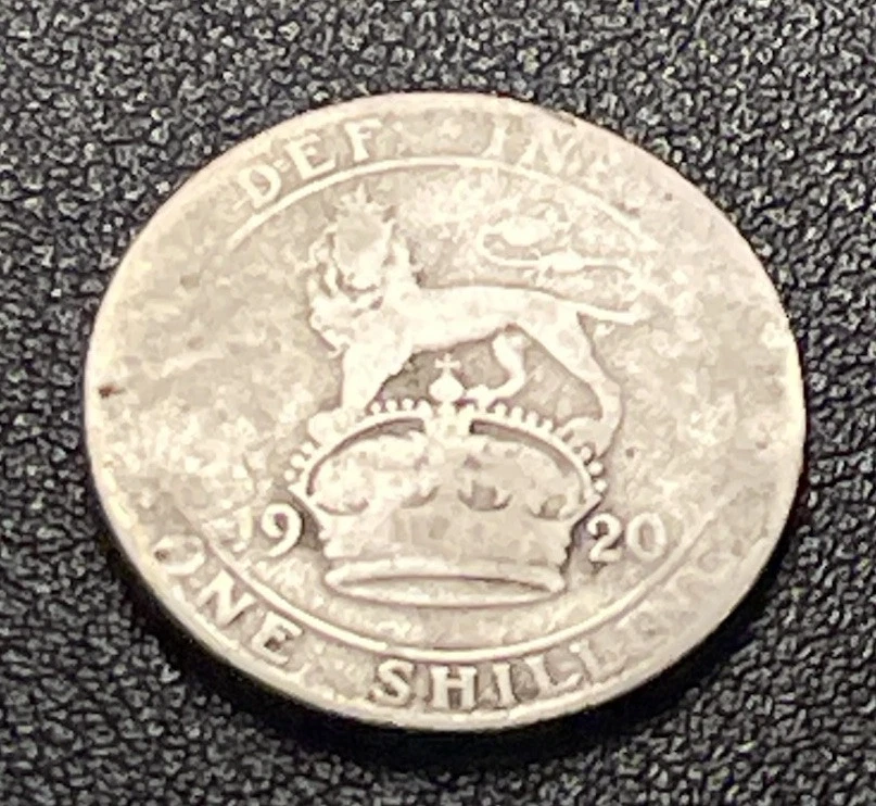 1920 Great Britain One Shilling Coin England Circulated - Image 4 of 4