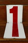 Vintage 1950's 60's Gas Service Station Metal Sign Price Flip Numbers 0 To 9