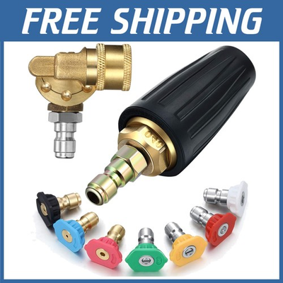 #ad #ad Pressure Washer Turbo Nozzle Set 7 Spray Patterns $47.42