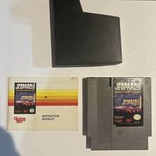 Jeopardy Based on the Top Hit TV Game Show (NES, 1998) With manual and Sleeve