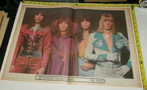 SWEET Vintage Double Sided 1973 Poster 16 1/2 X 23 Inches MAGGIE BELL Glam Rock