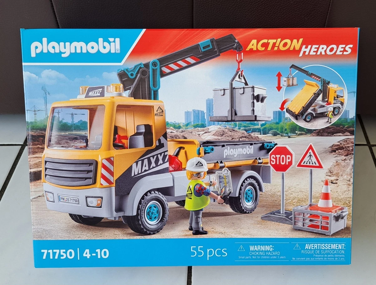 PLAYMOBIL 3141 -SATTELSCHLEPPER Mulde Truck LKW Mammut mit Anhänger