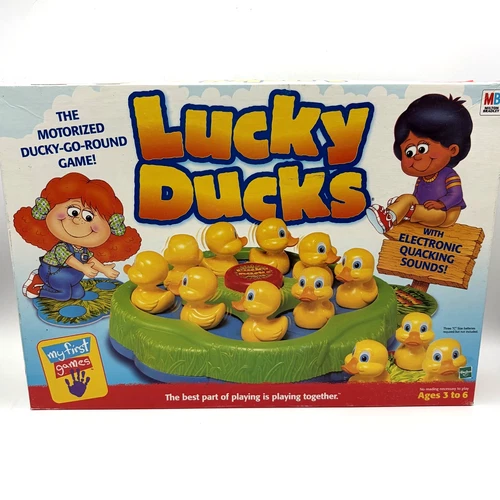 Vintage 1994 Lucky Ducks Kids Electronic Game Milton Bradley Tested And Working